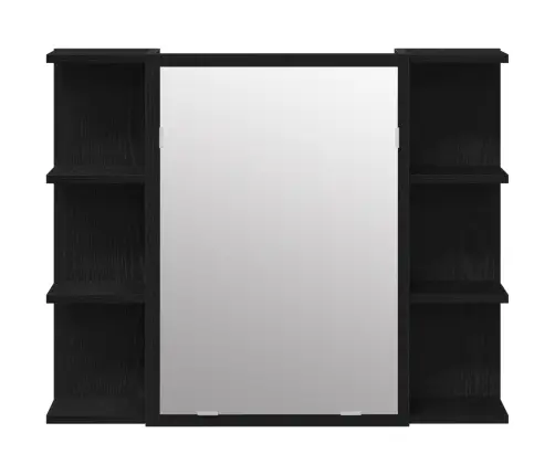 3 Daļu Vannas Istabas Mēbeļu Komplekts Melnā Ozola Inženierijas Koks Vidaxl