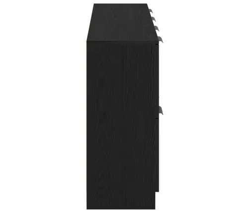 Sānu Skapji 2Gab Melna Ozolkoka 60X30X70 Cm Inženierijas Koks Vidaxl