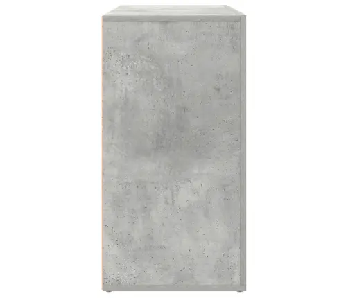 Sānu Galds Betona Pelēks Inženierijas Koks 120 X 36 X 69 Cm Vidaxl