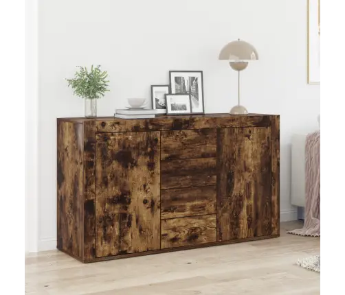 Puse Dūmaka Ozols 120 X 36 X 69 Cm Inženierijas Koks Vidaxl