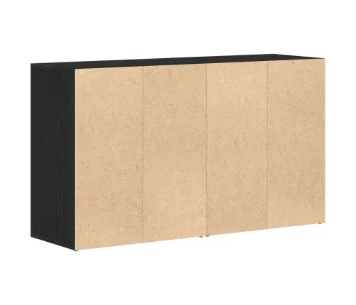 Bufete Melns Ozols Inženierijas Koks 120 X 36 X 69 Cm Uzglabāšana Vidaxl