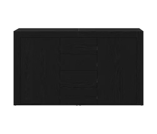 Bufete Melns Ozols Inženierijas Koks 120 X 36 X 69 Cm Uzglabāšana Vidaxl