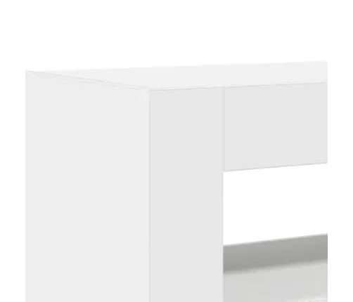 Baltais Sidebords Balts Inženierijas Koksne 116 X 30 X 75 Cm Vidaxl