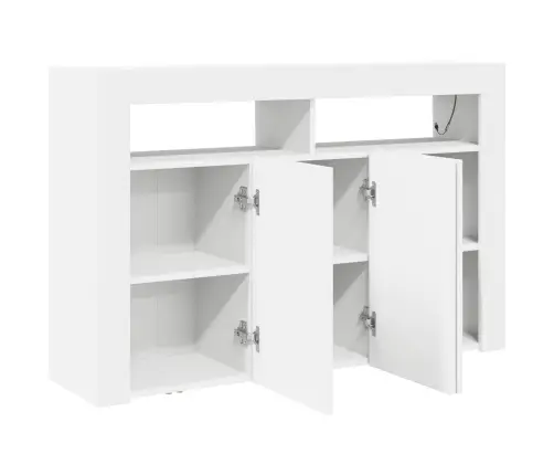 Baltais Sidebords Balts Inženierijas Koksne 116 X 30 X 75 Cm Vidaxl