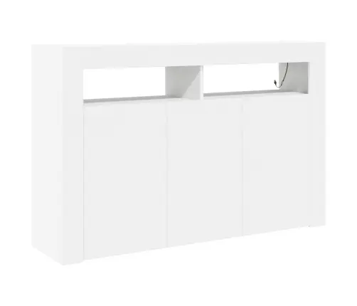 Baltais Sidebords Balts Inženierijas Koksne 116 X 30 X 75 Cm Vidaxl