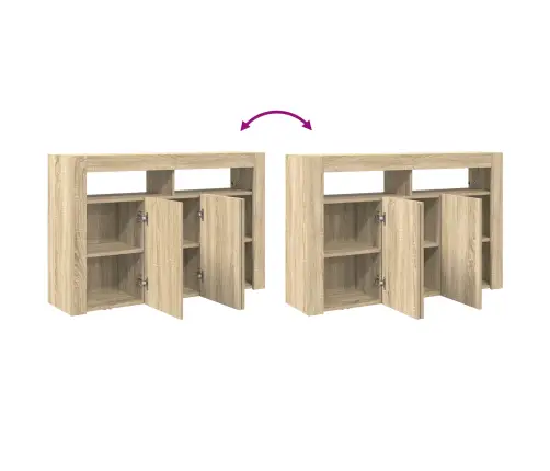 Dīvānveida Skapītis Sonoma Ozols Inženierijas Koksne Vidaxl