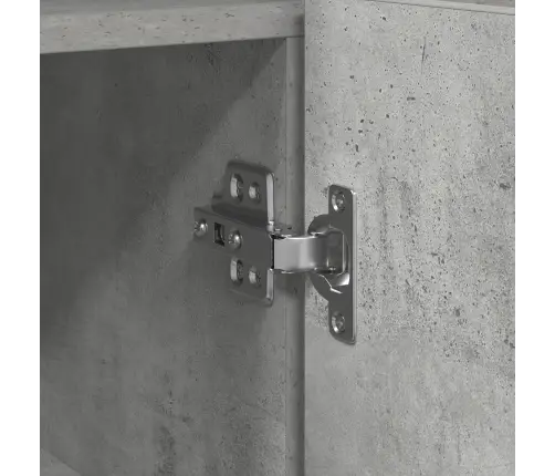 Kumode Betona Pelēka Inženieru Koks 116 X 30 X 75 Cm Vidaxl