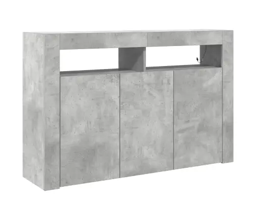 Kumode Betona Pelēka Inženieru Koks 116 X 30 X 75 Cm Vidaxl