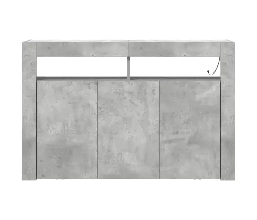 Kumode Betona Pelēka Inženieru Koks 116 X 30 X 75 Cm Vidaxl