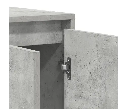 Betona Pelēks Sānu Galds Betona Pelēks Inženierijas Koks Vidaxl