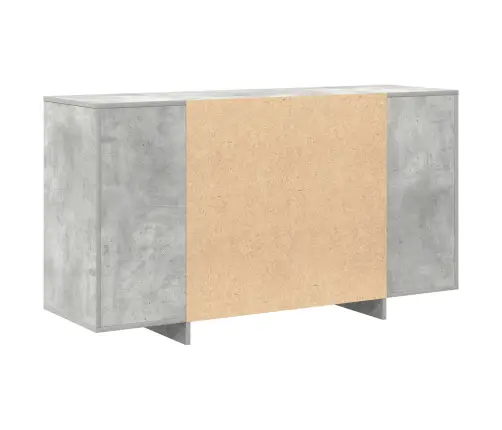 Betona Pelēks Sānu Galds Betona Pelēks Inženierijas Koks Vidaxl