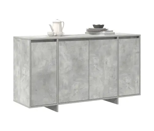 Betona Pelēks Sānu Galds Betona Pelēks Inženierijas Koks Vidaxl