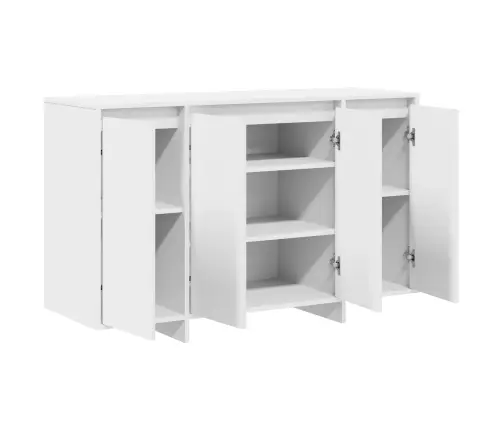 Baltais Kreikons Balts Inženierijas Koks 120 X 41 X 75 Cm Vidaxl