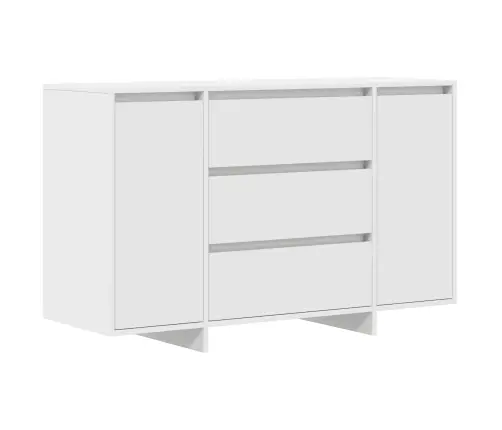 Sānu Galds Balts 120X41X75 Cm Inženierijas Koks Vidaxl