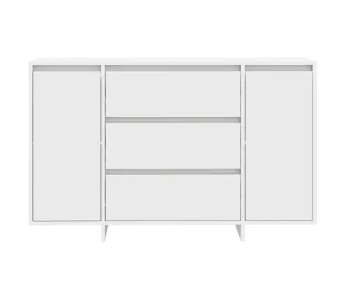 Sānu Galds Balts 120X41X75 Cm Inženierijas Koks Vidaxl