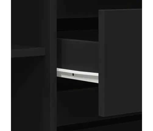 Bufete Melna 120X41X75 Cm Inženierijas Koks Vidaxl