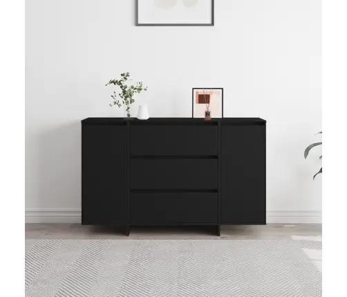 Bufete Melna 120X41X75 Cm Inženierijas Koks Vidaxl