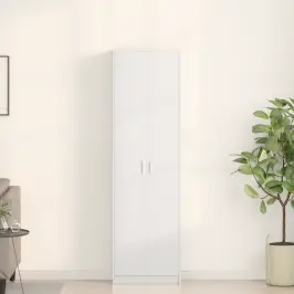 Skapis Ar Plauktu Balts 55 X 25 X 189 Cm Inženierijas Koks Vidaxl