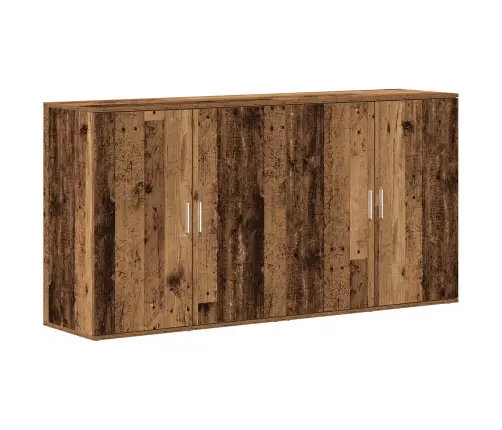 Sīkstāgi 2 Gab Old Wood 79X38X80 Cm Inženierijas Koks Vidaxl