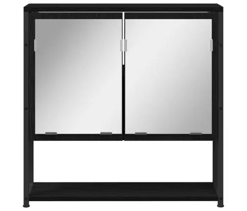 4 Gab. Vannas Istabas Mēbeļu Komplekts Melnā Ozolā Un Inženierijas Kokā Vidaxl