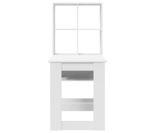 Galds Balts 122 X 67 X 145 Cm Inženieru Koks Un Šķembu Plāksne Vidaxl