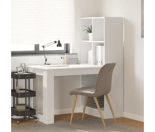 Galds Balts 122 X 67 X 145 Cm Inženieru Koks Un Šķembu Plāksne Vidaxl