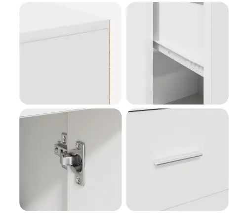 Stūra Galds Balts 102X88X75 Cm Inženierijas Koks Vidaxl