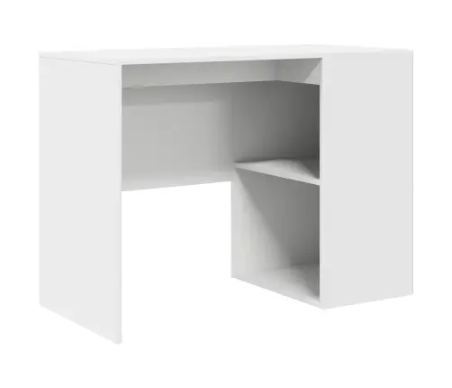 Stūra Galds Balts 102X88X75 Cm Inženierijas Koks Vidaxl