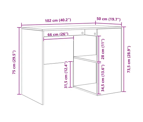 Stūra Galds Balts 102X88X75 Cm Inženierijas Koks Vidaxl