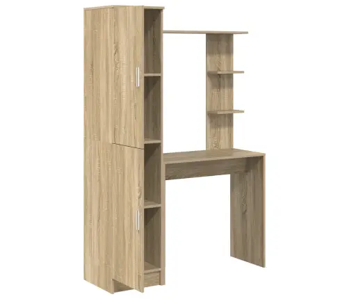 Galds Ar Uzglabāšanu 2 Pcs Sonoma Ozols 78.5 X 37 X 154.5 Cm Vidaxl