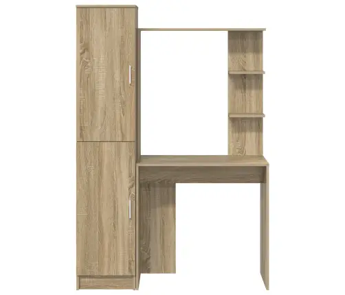 Galds Ar Uzglabāšanu 2 Pcs Sonoma Ozols 78.5 X 37 X 154.5 Cm Vidaxl