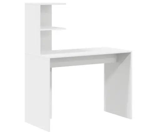 Galds Ar Uzglabāšanu Ar Plauktu 2 Pcs Balts 102 X 50 X 124 Cm Vidaxl