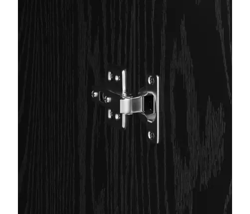 Galds Ar Uzglabāšanu 2 Pcs Melns Ozols 102 X 50 X 124 Cm Vidaxl