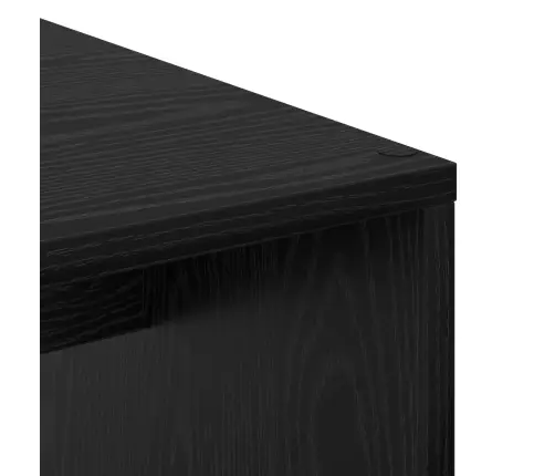 Galds Ar Uzglabāšanu 2 Pcs Melns Ozols 102 X 50 X 124 Cm Vidaxl