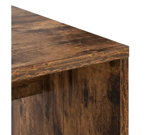 Galds Ar Uzglabāšanu 2 Pcs Dūmaka Ozols 102 X 50 X 124 Cm Vidaxl