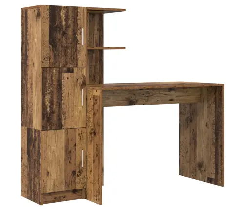 Galds Ar Uzglabāšanu 2 Pcs Vecs Koks 102 X 50 X 124 Cm Vidaxl