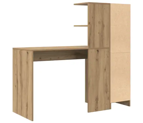 Galds Ar Uzglabāšanu 2 Pcs Amatnieku Ozola 102 X 50 X 124 Cm Vidaxl