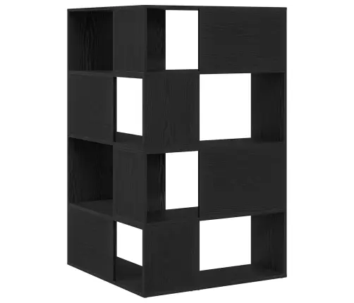 Stūra Skapjis Melns Ozols 140X30X140 Cm Inženierijas Koks Vidaxl