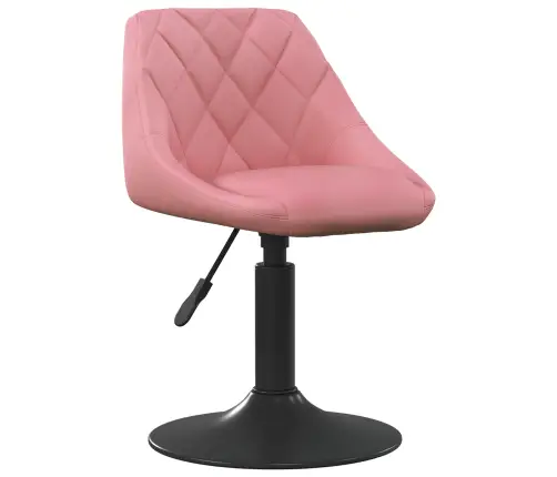 Barstools Rozā 46X44X(62,5-77,5) Cm Zīda Vidaxl