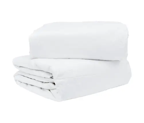 Antklodžių Rinkinys Su Pagalve 3 Pcs Balta Plunksna