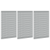 Laopink 3 Pcs Hall 150 X 1 X 80 Cm Pulbervärvitud Teras