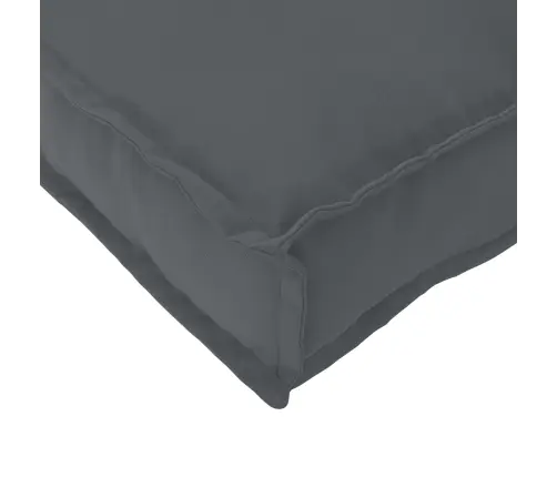 Pallet Pagalvių Rinkinys 2 Pcs Antracitas 120 X 40 X 8 Cm