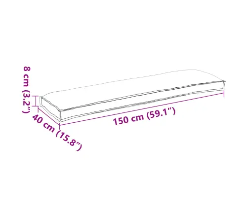 Pallet Padjakomplekt 2 Pcs Antratsiit 150 X 40 X 8 Cm
