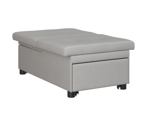 3-In-1 Dīvāns-Gulta Pelēkā Krāsā Vidaxl