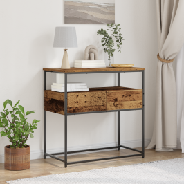 Konsoles Galds Ar Atvilktni Vecs Koks 75 X 40 X 75 Cm Vidaxl