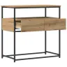 Konsoles Galds Artisan Oak 75X40X75 Cm Inženierijas Koks Un Tērauds Vidaxl