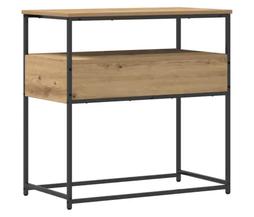 Konsoles Galds Artisan Oak 75X40X75 Cm Inženierijas Koks Un Tērauds Vidaxl