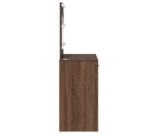Kosmetinis Staliukas Su Stalčių Ruda Ąžuolo 78.5 X 41 X 135 Cm