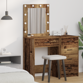 Grima Galds Vecs Koks 50 X 41 X 135 Cm Inženierijas Koks Vidaxl