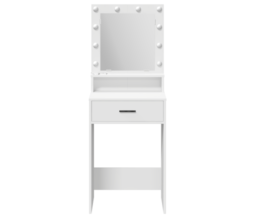 Alustabel Sahtliga Riiuliga Valge 50 X 41 X 135 Cm Tehispuit